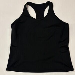 Racerback Lauren Ralph Lauren tank top in black. Size XL.